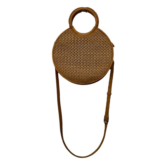 Round Woven Satchel - Picture 4 of 10